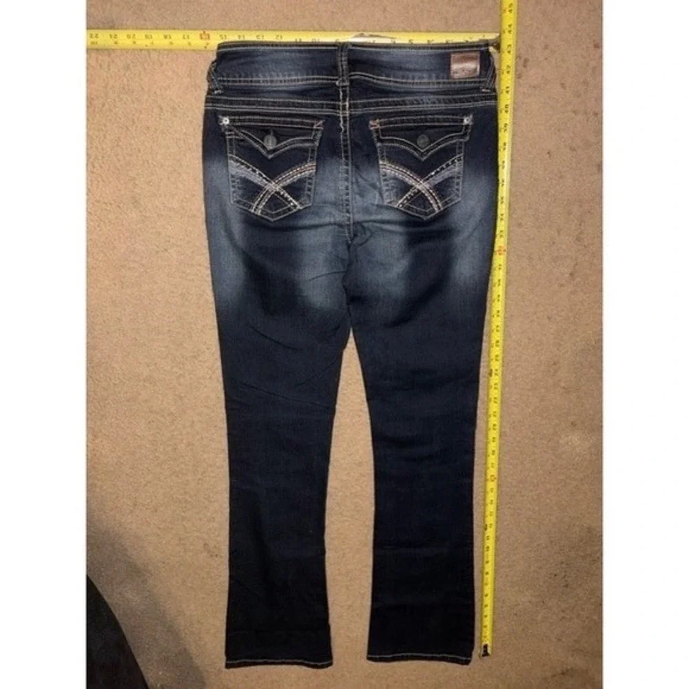 WallFlower‎ Luscious Curvy Bootcut Jeans Dark Wash Size 7 WLM09939B T01-32